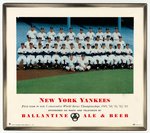 1954 NEW YORK YANKEES BALLANTINE ALE & BEER ADVERTISING SIGN.