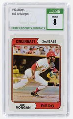 1974 TOPPS #85 JOE MORGAN (HOF) CSG 8 NM/MINT.