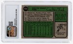 1974 TOPPS #105 CARLTON FISK (HOF) CSG 7 NEAR MINT.