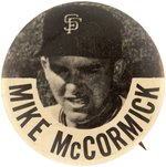 C. 1960 MIKE McCORMICK PM10 STADIUM BUTTON.