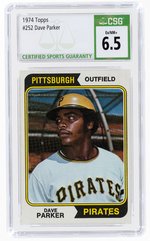 1974 TOPPS #252 DAVE PARKER ROOKIE CARD CSG 6.5 EX/NM+.