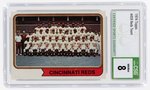 1974 TOPPS #459 REDS TEAM CSG 8 NM/MINT.