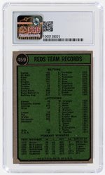 1974 TOPPS #459 REDS TEAM CSG 8 NM/MINT.