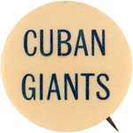 1898-1900 CUBAN GIANTS EARLIEST KNOWN BLACK BASEBALL TEAM BUTTON- RARE AND HISTORIC.