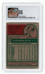 1975 TOPPS #185 STEVE CARLTON (HOF) CSG 8.5 NM/MINT+.