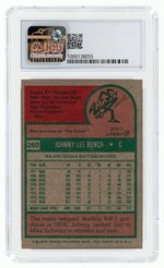 1975 TOPPS #260 JOHNNY BENCH (HOF) CSG 8.5 NM/MINT+.