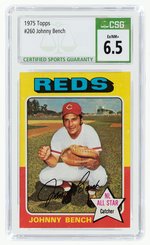 1975 TOPPS #260 JOHNNY BENCH (HOF) CSG 6.5 EX/NM+.