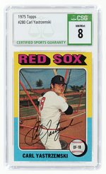 1975 TOPPS #280 CARL YASTRZEMSKI (HOF) CSG 8 NM/MINT.