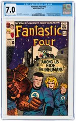 FANTASTIC FOUR #45 DECEMBER 1965 CGC 7.0 FINE/VF (FIRST LOCKJAW & INHUMANS).