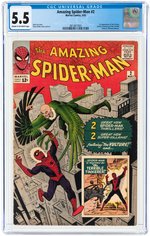 AMAZING SPIDER-MAN #2 MAY 1963 CGC 5.5 FINE- (FIRST VULTURE).