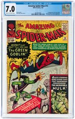 AMAZING SPIDER-MAN #14 JULY 1964 CGC 7.0 FINE/VF (FIRST GREEN GOBLIN).