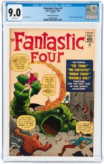 FANTASTIC FOUR #1 (GOLDEN RECORD REPRINT) 1966 CGC 9.0 VF/NM.