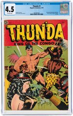 THUNDA #1 1952 CGC 4.5 VG+.