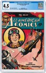 ALL-AMERICAN COMICS #47 FEBRUARY 1943 CGC 4.5 VG+.