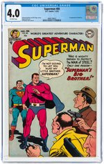 SUPERMAN #80 JANUARY-FEBRUARY 1953 CGC 4.0 VG.