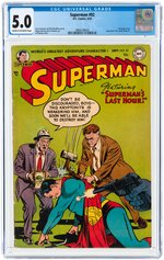 SUPERMAN #92 SEPTEMBER 1954 CGC 5.0 VG/FINE.