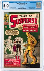 TALES OF SUSPENSE #45 SEPTEMBER 1963 CGC 5.0 VG/FINE (FIRST HAPPY HOGAN & PEPPER POTTS).