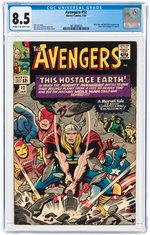 AVENGERS #12 JANUARY 1965 CGC 8.5 VF+.