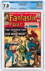 FANTASTIC FOUR #27 JUNE 1964 CGC 7.0 FINE/VF.