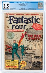 FANTASTIC FOUR #13 APRIL 1963 CGC 3.5 VG- (FIRST RED GHOST & WATCHER).