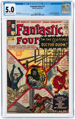 FANTASTIC FOUR #17 AUGUST 1963 CGC 5.0 VG/FINE.