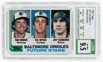 1982 TOPPS #21 CAL RIPKEN JR.  (HOF) ORIOLES ROOKIE CARD CSG 9.5 GEM MINT.