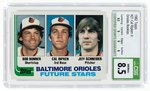 1982 TOPPS #21 CAL RIPKEN JR. (HOF) ORIOLES ROOKIE CARD CSG 8.5 NM/MINT+.