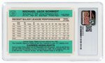 1984 DONRUSS #173 MIKE SCHMIDT (HOF) CSG 9 MINT.