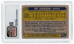 1987 TOPPS #170 BO JACKSON ROOKIE CARD CSG 9.5 GEM MINT.