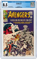 AVENGERS #14 MARCH 1965 CGC 8.5 VF+.