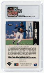 1994 UPPER DECK COLLECTOR'S CHOICE #647 ALEX RODRIGUEZ ROOKIE CARD CSG 9 MINT.