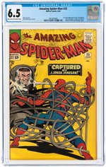 AMAZING SPIDER-MAN #25 JUNE 1965 CGC 6.5 FINE+ (FIRST PROFESSOR SPENCER SMYTHE & SPIDER-SLAYER/FIRST MARY JANE WATSON CAMEO).