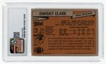 1981 TOPPS #422 DWIGHT CLARK ROOKIE CARD CSG 6 EX/NM.