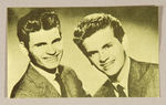 "EVERLY BROTHERS FAN CLUB" BUTTON AND CLUB MATERIAL.