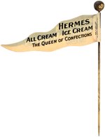 1909 PITTSBURGH PIRATES "PENNANT WINNERS" CELLULOID STICK PIN ISSUED BY "HERMES ICE CREAM."