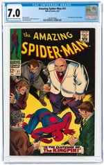 AMAZING SPIDER-MAN" #51 AUGUST 1967 CGC 7.0 FINE/VF.