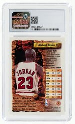 1993-94 TOPPS FINEST #1 MICHAEL JORDAN (HOF) CSG 4 VG/EX.