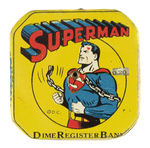 "SUPERMAN DIME REGISTER BANK."