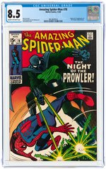 AMAZING SPIDER-MAN #78 NOVEMBER 1969 CGC 8.5 VF+ (FIRST PROWLER).