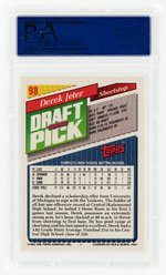 1993 TOPPS #98 DEREK JETER ROOKIE (HOF) PSA 8 NM-MT.