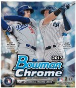 2017 BOWMAN CHROME FACTORY SEALED MINI-BOX W/GUARANTEED ONE AUTOGRAPH.