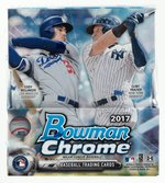 2017 BOWMAN CHROME FACTORY SEALED MASTER BOX W/GUARANTEED TWO AUTOGRAPHS.