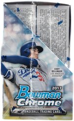 2017 BOWMAN CHROME FACTORY SEALED MASTER BOX W/GUARANTEED TWO AUTOGRAPHS.