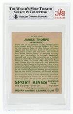 1933 GOUDEY SPORT KINGS GUM #6 JIM THORPE (HOF) ROOKIE CARD BVG 1.5 FAIR.