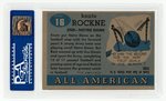 1955 TOPPS ALL-AMERICAN #16 KNUTE ROCKNE PSA 8 NM-MT.