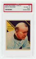 1935 NATIONAL CHICLE #9 KNUTE ROCKNE PSA 6 (OC) EX-MT.