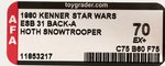 STAR WARS: THE EMPIRE STRIKES BACK - HOTH SNOWTROOPER 31 BACK-A AFA 70 EX+.