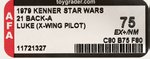 STAR WARS - LUKE SKYWALKER (X-WING PILOT) 21 BACK-A AFA 75 EX+/NM.