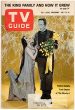 THE MUNSTERS TV GUIDE COVER PORTRAIT & MAGAZINE.
