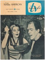 THE MUNSTERS – TV ROUNDUP RARE REGIONAL NEWSPAPER SUPPLEMENT.